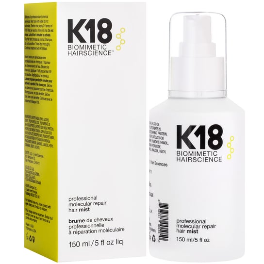 K18 Professional Molecular Repair Hair Mist, mgiełka molekularna, 150 ml K18