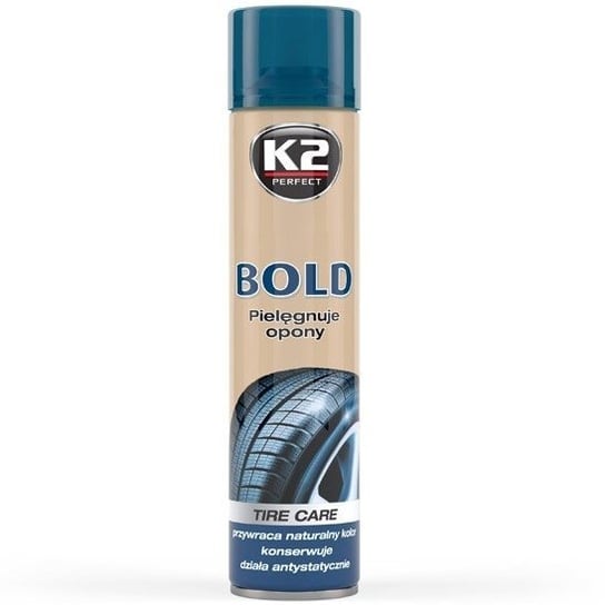 K2 Bold 600ml: Spray do nabłyszczania i pielęgnacji opon K2