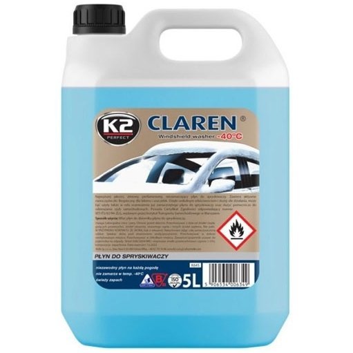K2 Claren 5l: Zimowy płyn do spryskiwaczy do -40°C K2