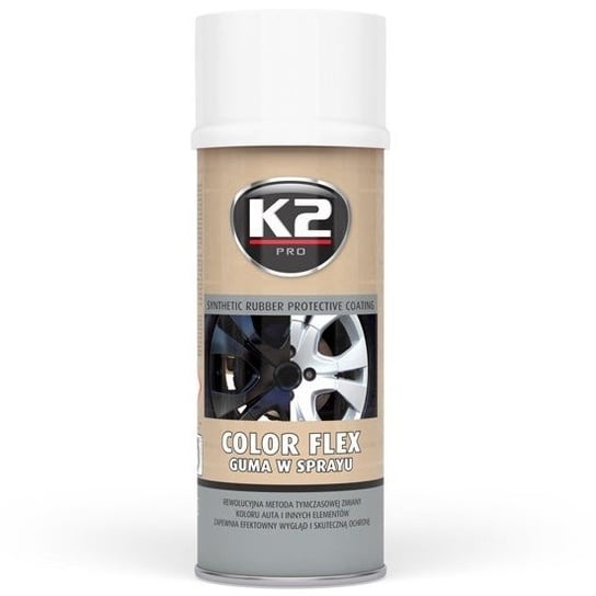 K2 Color Flex biały 400ml: Guma w sprayu K2