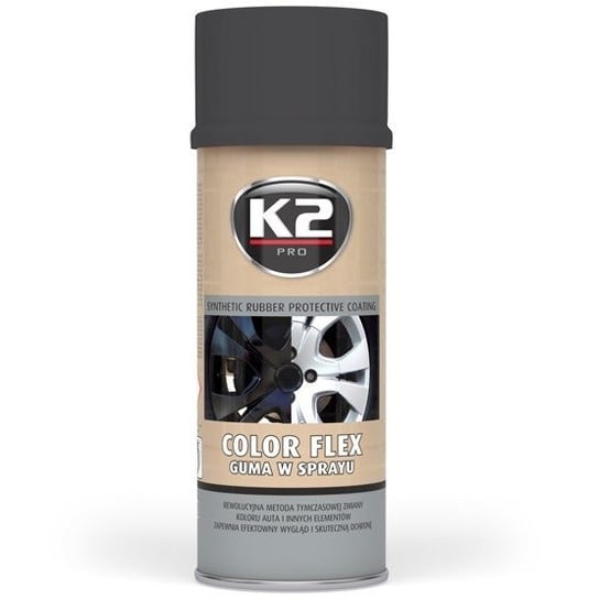 K2 Color Flex czarny mat 400ml: Guma w sprayu K2