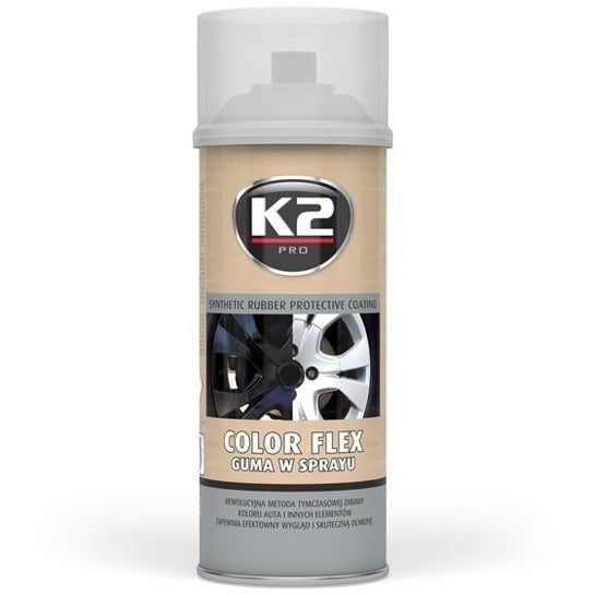 K2 Color Flex przeźroczysty 400ml: Guma w sprayu K2