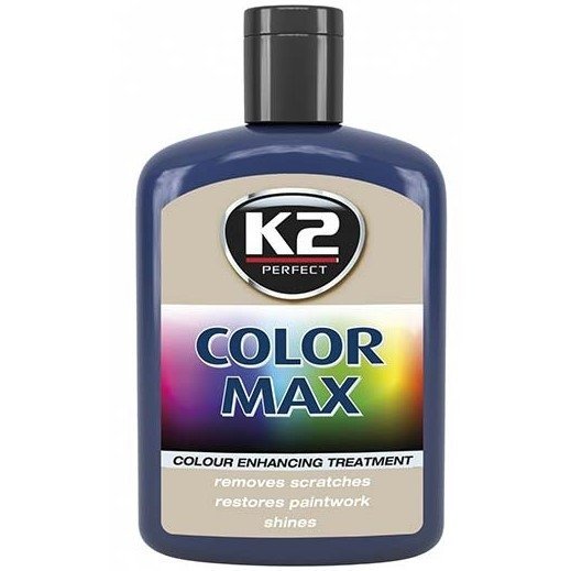 K2 Color Max granatowy 200ml: Koloryzujący wosk nabłyszczający K2