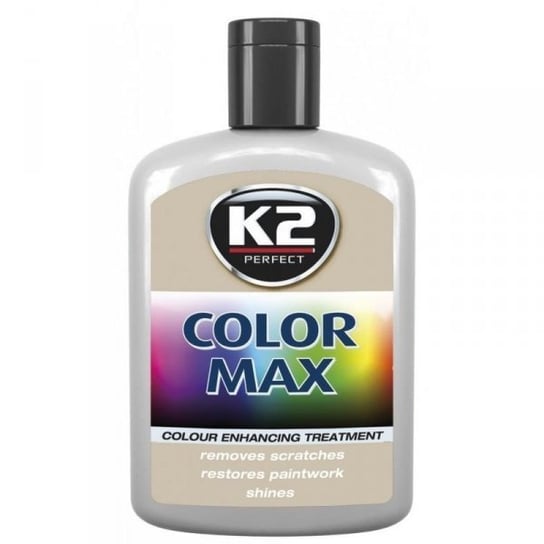 K2 Color Max szary 200ml: Koloryzujący wosk nabłyszczający K2