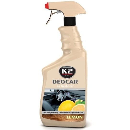 K2 Deocar Lemon 700ml: Profesjonalny odświeżacz powietrza o zapachu cytrynowym K2
