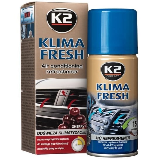 K2 KLIMA FRESH Cherry 150ml: Środek do odświeżania klimatyzacji K2