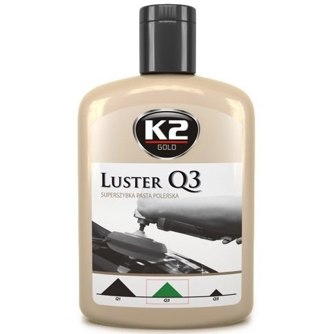 K2 Luster Q3 zielony 200g: Superszybka pasta polerska K2