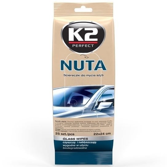 K2 Nuta 25szt.: Ściereczki do mycia szyb K2