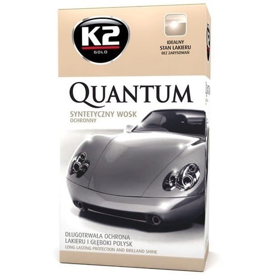 K2 Quantum 140g: Syntetyczny wosk ochronny z mikrowłóknem K2