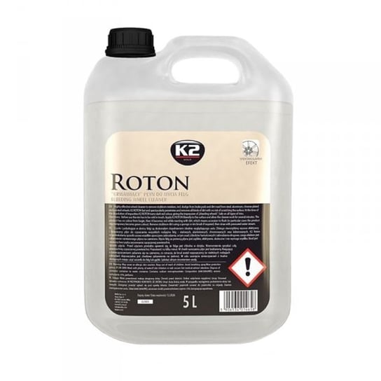 K2 Roton 5l: Wysokoefektywny płyn do mycia felg - efekt krwawiąca felga K2