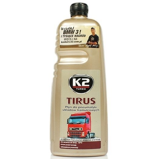 K2 Tirus 1l: Płyn do pneumatyki układów hamulcowych K2