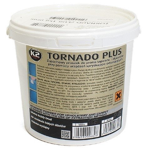 K2 Tornado Plus 1kg: Zapachowy proszek do prania tapicerki K2