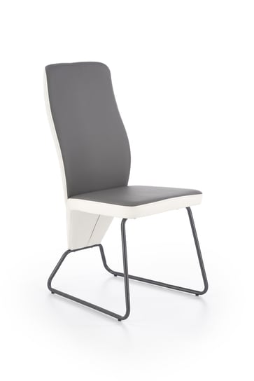 K300 Krzesło Tył - Biały, Przód - Popiel, Stelaż - Super Grey (2P=4Szt) Halmar