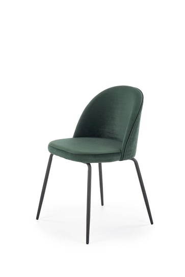 K314 Krzesło Nogi - Czarne, Tapicerka - C. Zielony (1P=2Szt) Halmar
