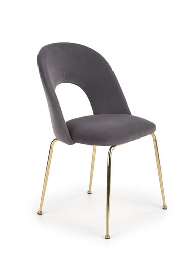 K385 Krzesło Popielaty / Złoty (2P=4Szt) Halmar
