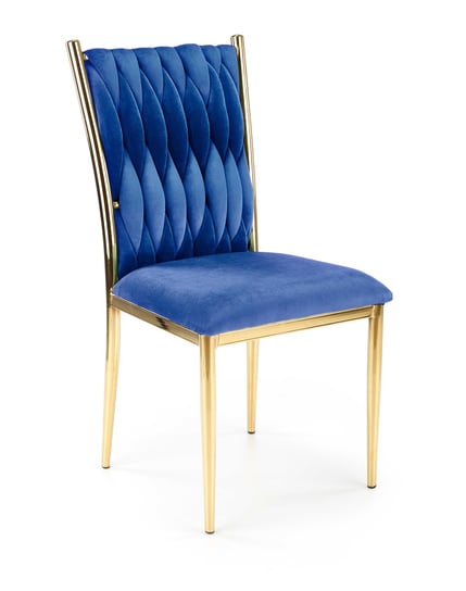 K436 Krzesło Granatowy/Złoty (1P=2Szt) Halmar