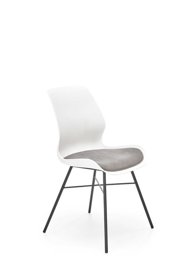 K488 Krzesło Biały-Popielaty (1P=2Szt) Halmar