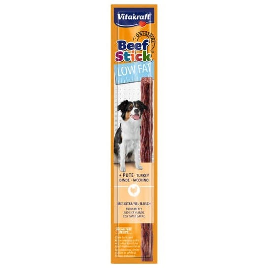 Kabanos z indykiem dla psa VITAKRAFT Beef Stick Low Fat, 12 g Vitakraft