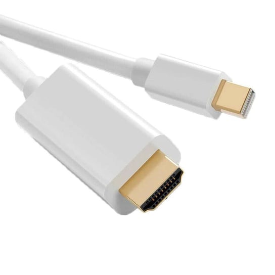 Kabel 1,8m Thunderbolt  DP DisplayPort do HDMI Adapter 4k/30Hz 1080p/60Hz Biały Inna marka