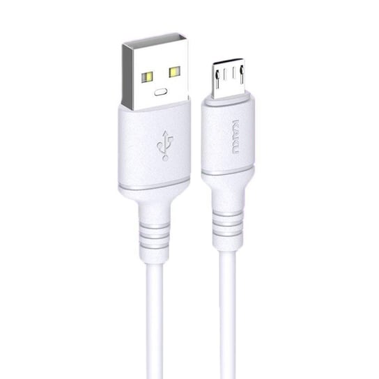 Kabel 2,8A 1m Micro USB Ładowanie i Przesył Danych KAKU Skin Feel Charging Data Cable MicroUSB (KSC-419) biały KAKU
