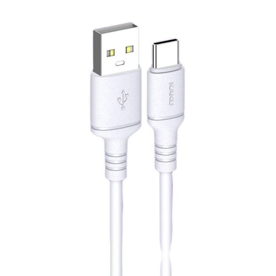 Kabel 2,8A 1m USB Typ C Ładowanie i Przesył Danych KAKU Skin Feel Charging Data Cable USB-C (KSC-419) biały KAKU