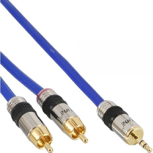 Kabel 2 x RCA - 3.5 mm miniJack INLINE, 2 m InLine