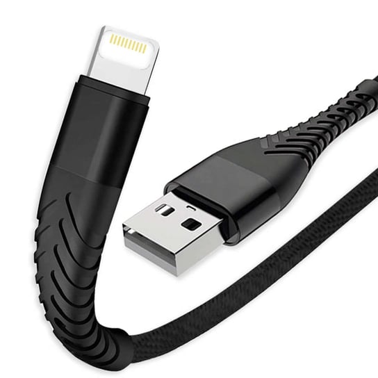 Kabel 2m Alogy Nylon Charging Cable USB do Lightning do ładowania Black Alogy