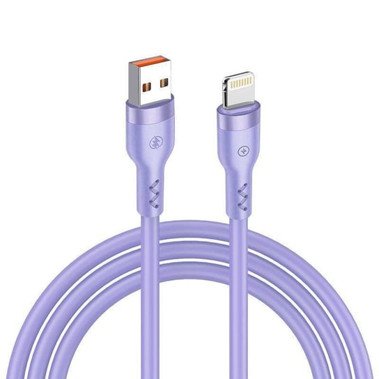 Kabel 3A 1.2m USB - Lightning T -PHOX BOLD fioletowy T-Phox