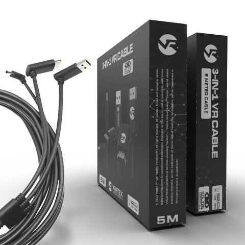Kabel 3w1 do HTC Vive VortexVR Vortex Virtual Reality