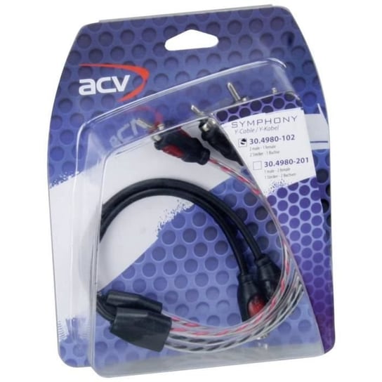 Kabel ACV 30.4980-102 RCA 0,3 m [1x Cinch-RCA żeńskie - 2x Cinch-RCA męskie] Inna marka