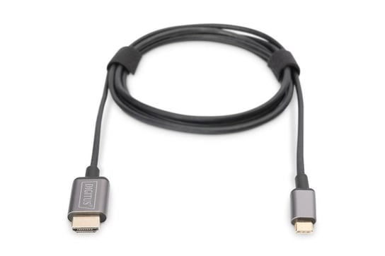 Kabel adapter HDMI 4K 30Hz na USB Typ C 3.1 metalowa obudowa HQ czarny 1.8m Inna marka
