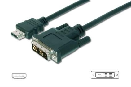 Kabel adapter HDMI - DVI-D ASSMANN, 10 m Assmann