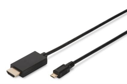 Kabel adapter USB 2.0 - microUSB/HDMI, 1.5 m Assmann