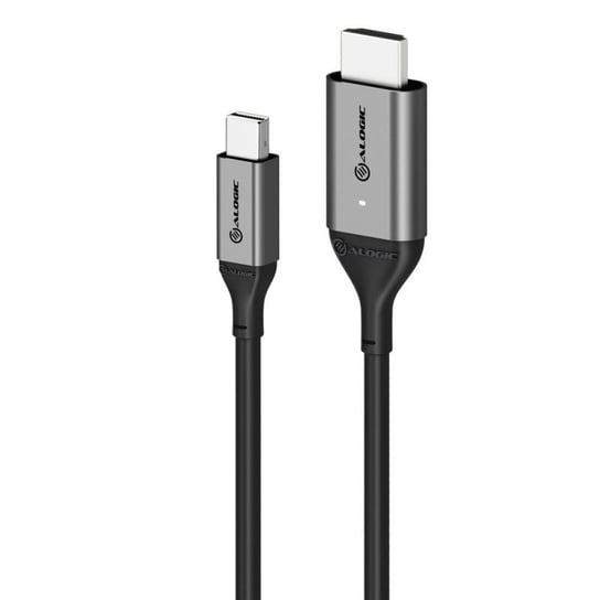 Kabel ALOGIC Premium Ultra Mini DisplayPort 1.4 - HDMI 2.0 - 4K 60Hz - ACTIVE - 2m - Space Grey ALOGIC