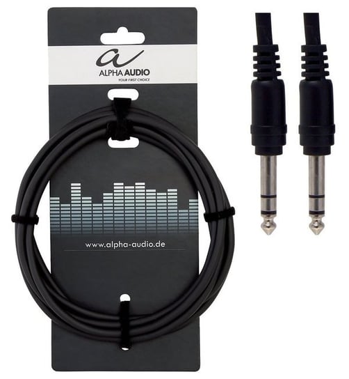 Kabel Alpha Audio Jack-Jack 6,3mm Stereo 0,6m szt Alpha audio
