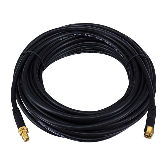 KABEL ANTENOWY KONCENTRYCZNY HF PRZEDŁUŻAJĄCY 10M CZARNY RG58 SMA Inna marka