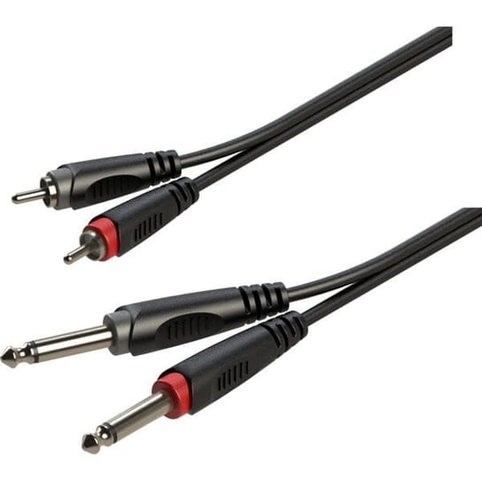 Kabel Audio 2 x Jack 6,3 - 2 x RCA - 3m - Roxtone RACC150L3 Roxtone