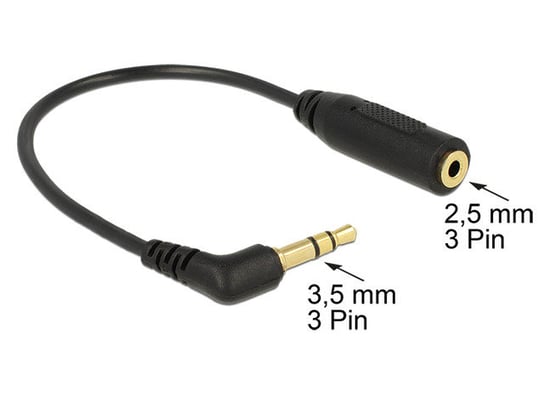 Kabel audio 3.5 mm - audio 2.5 mm DELOCK, 17 cm Delock