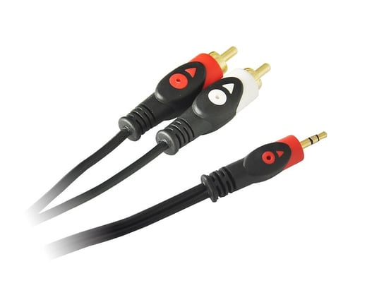 Kabel audio 3.5 mm miniJack - 2 x RCA LIBOX LB0024, 5m Libox