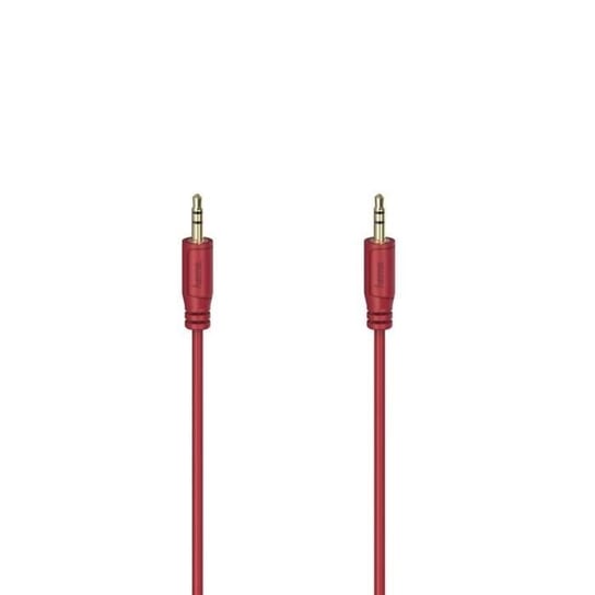 Kabel audio Flexi-Slim, męski jack 3,5 mm/f. samiec, złoty, czerwony, 0,75m Inna marka