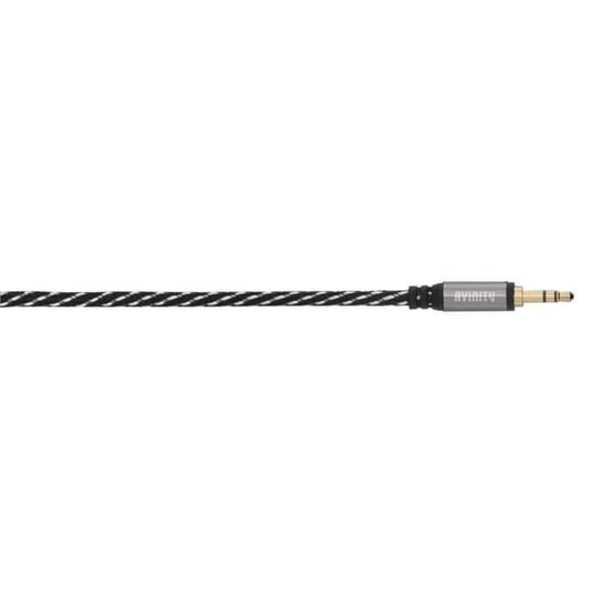 Kabel audio, jack/con 3,5 mm. męski, stereo, tekstylny, złoty, 3,0 m Inna marka