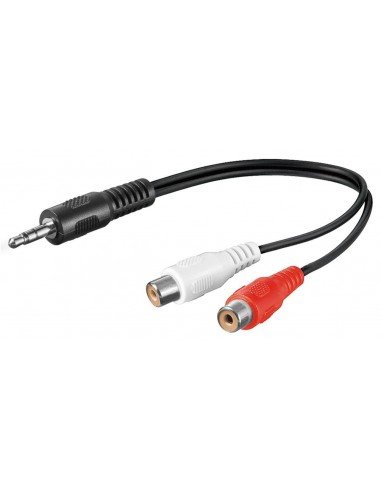 Kabel audio Jack Wtyk 3,5 mm / 2 gniazda Cinch RB-LAN