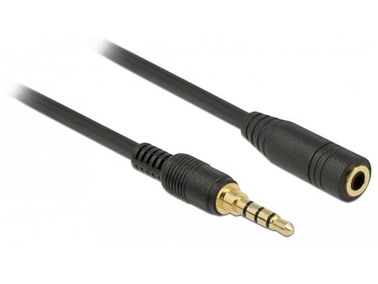Kabel audio minijack 3.5mm m/f 4 pin DELOCK, 0.5 m Delock
