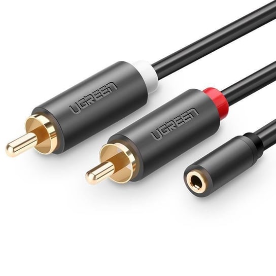 Kabel audio UGREEN 2x RCA Cinch jack 3.5 mm, AV102, 1 m uGreen