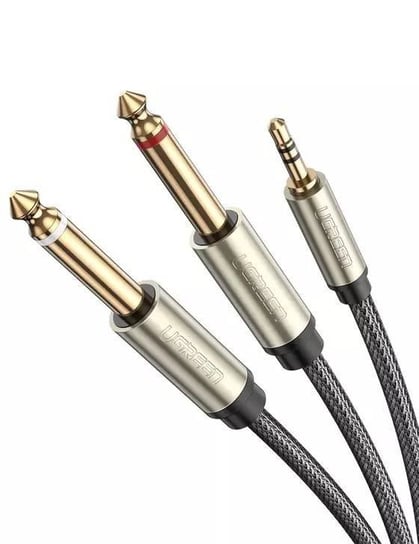 Kabel audio UGREEN AV126 TRS 3.5 mm do 2x TS, 1 m uGreen
