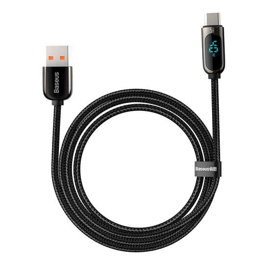 Kabel, Baseus, Display USB - USB-C 5A 2,0 m, czarny Baseus