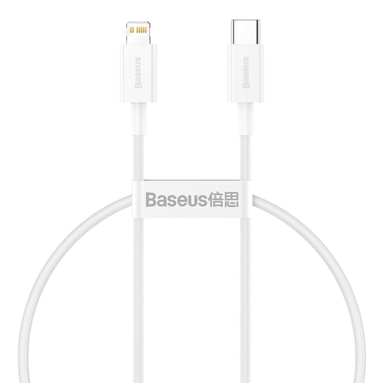 kabel, Baseus, Superior PD USB-C - Lightning 0,25 m 20W, biały Baseus