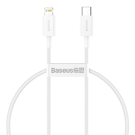 kabel, Baseus, Superior PD USB-C - Lightning 0,25 m 20W, biały Baseus