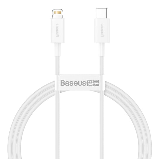 Kabel, Baseus, Superior PD USB-C - Lightning 1,0 m 20W, biały Baseus