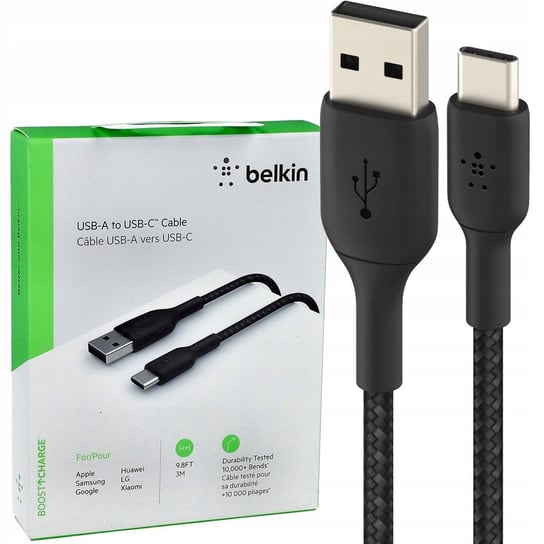 Kabel Belkin Boost Charge Usb-C / Usb-A, Oplot, 3M Belkin